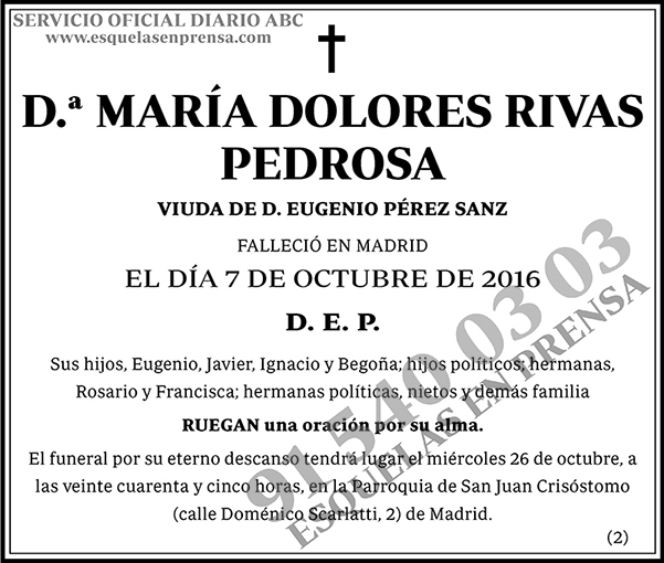 María Dolores Rivas Pedrosa